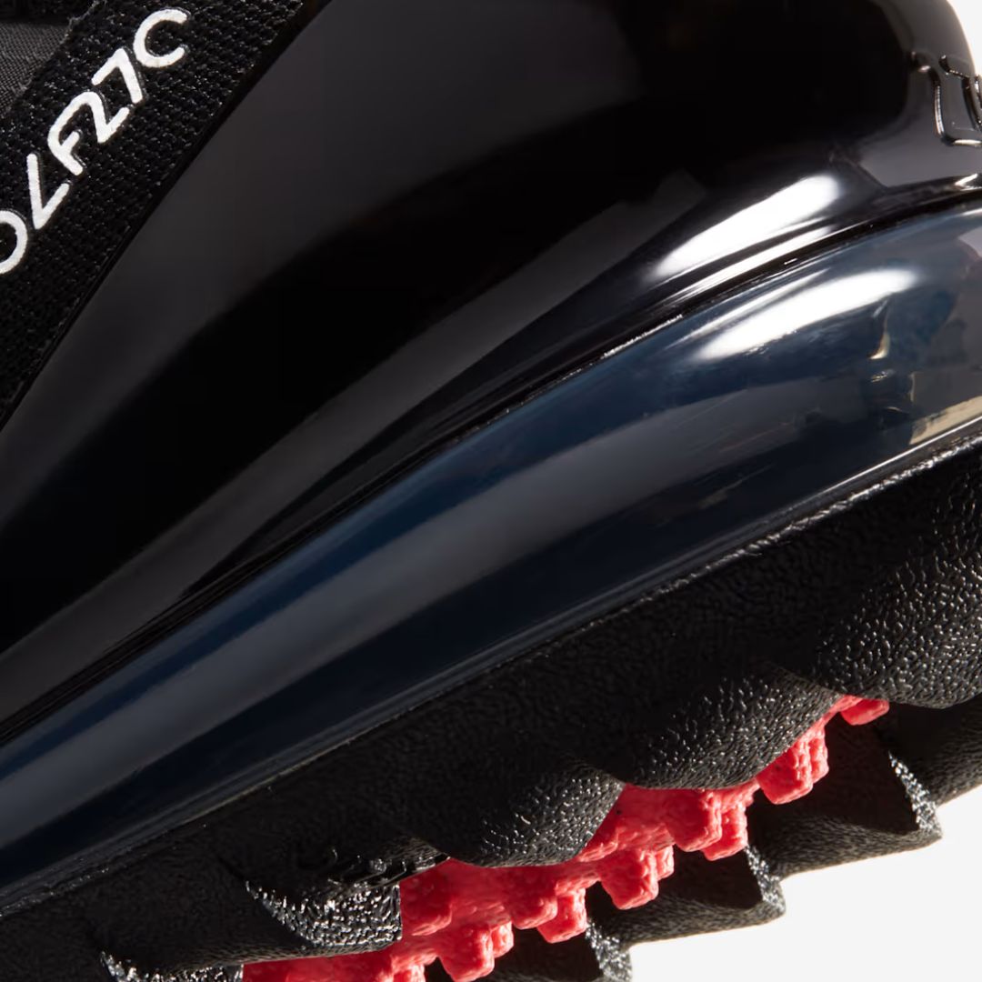 Nike Air Max 270 G Golf Shoe - Black, Hot Punch & White