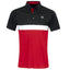 Puma Men's Pure Colourblock Golf Polo (Intense Red & Puma Black)