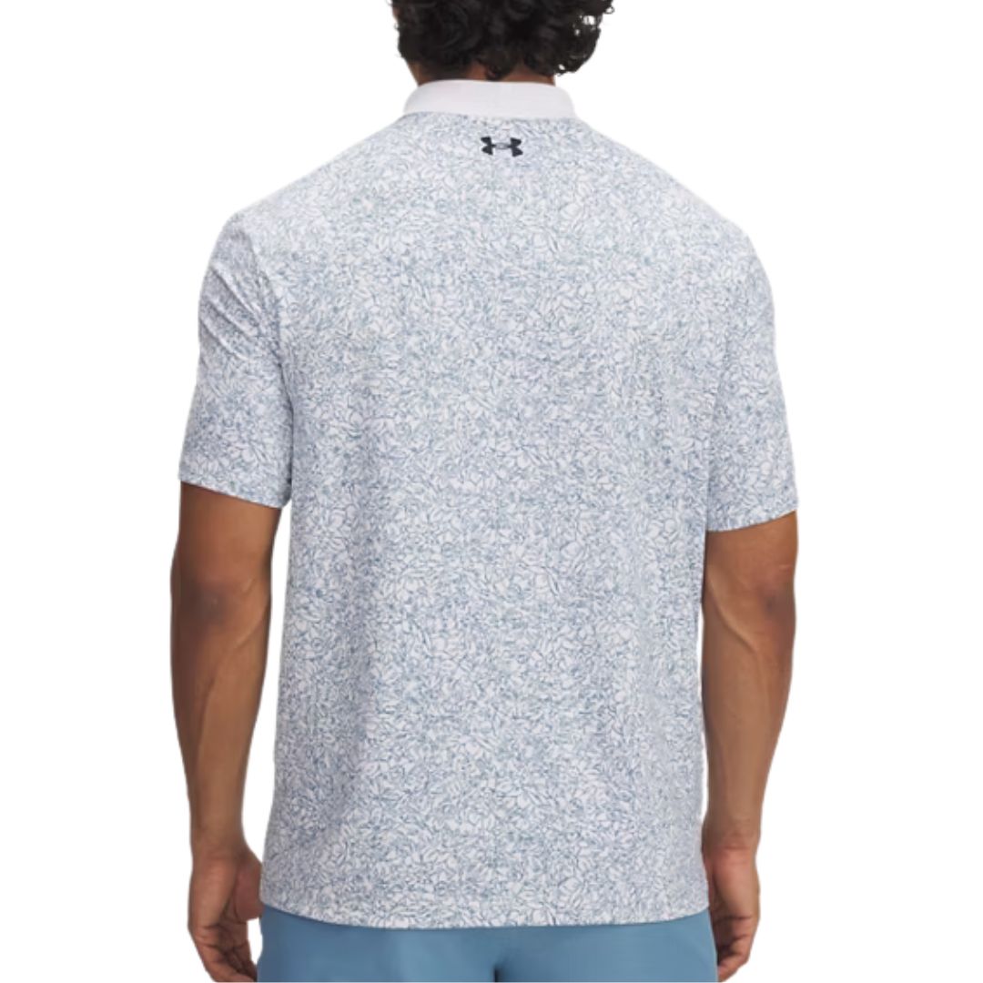 Under Armour Matchplay Polo Shirt (White, Blue Smoke & Midnight Navy)