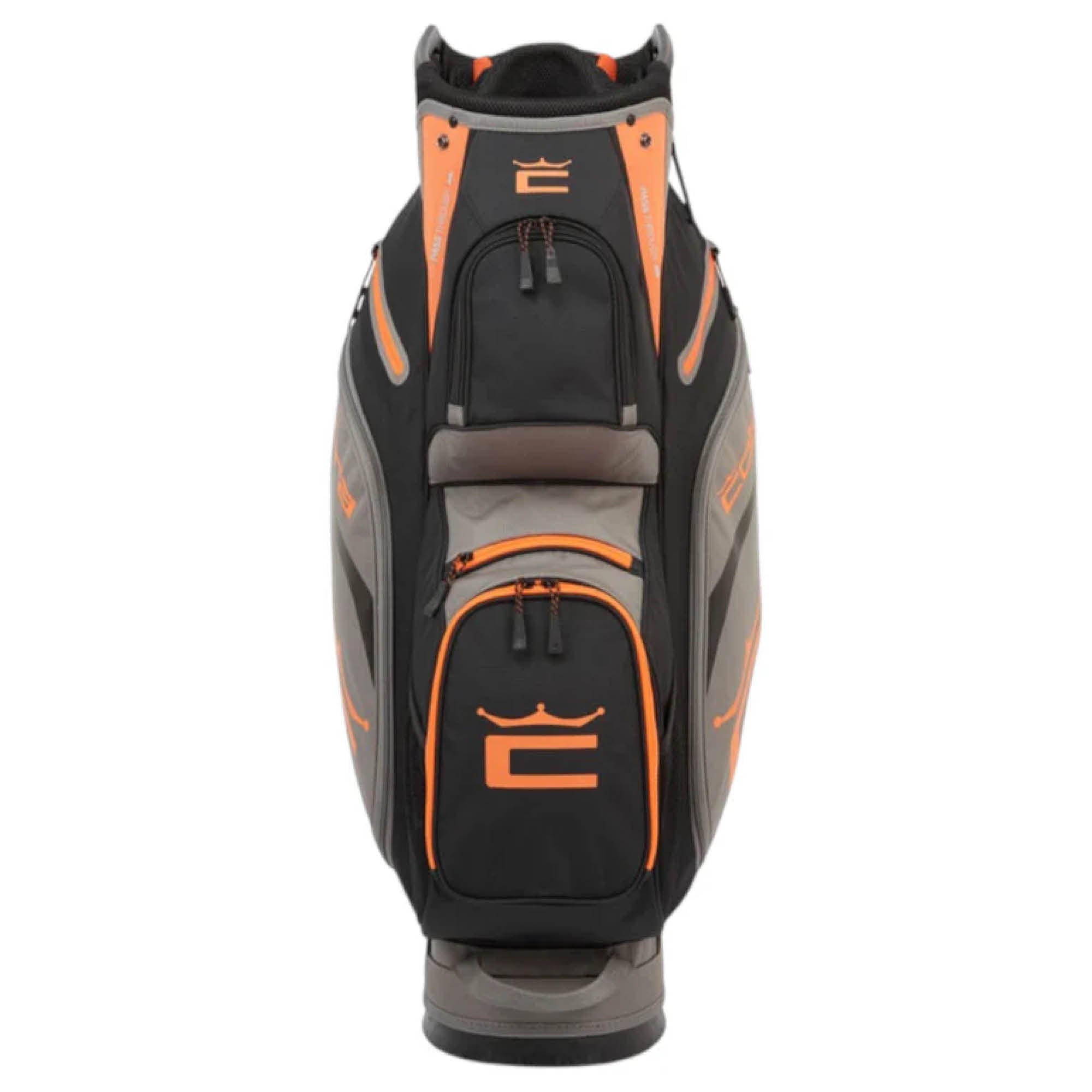 Cobra Signature Golf Cart Bag - Fluorescent Orange, Castlerock & Puma Black