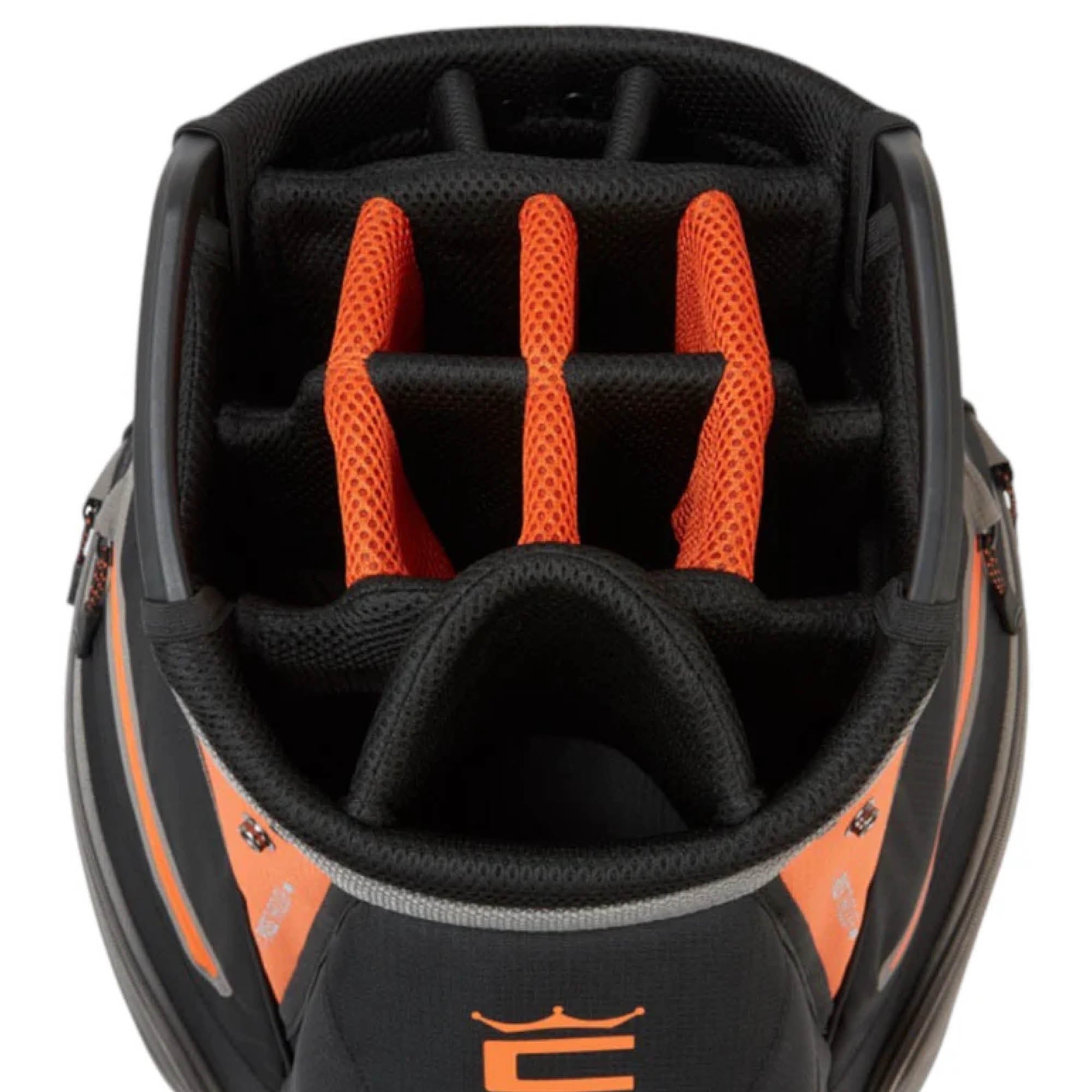 Cobra Signature Golf Cart Bag - Fluorescent Orange, Castlerock & Puma Black