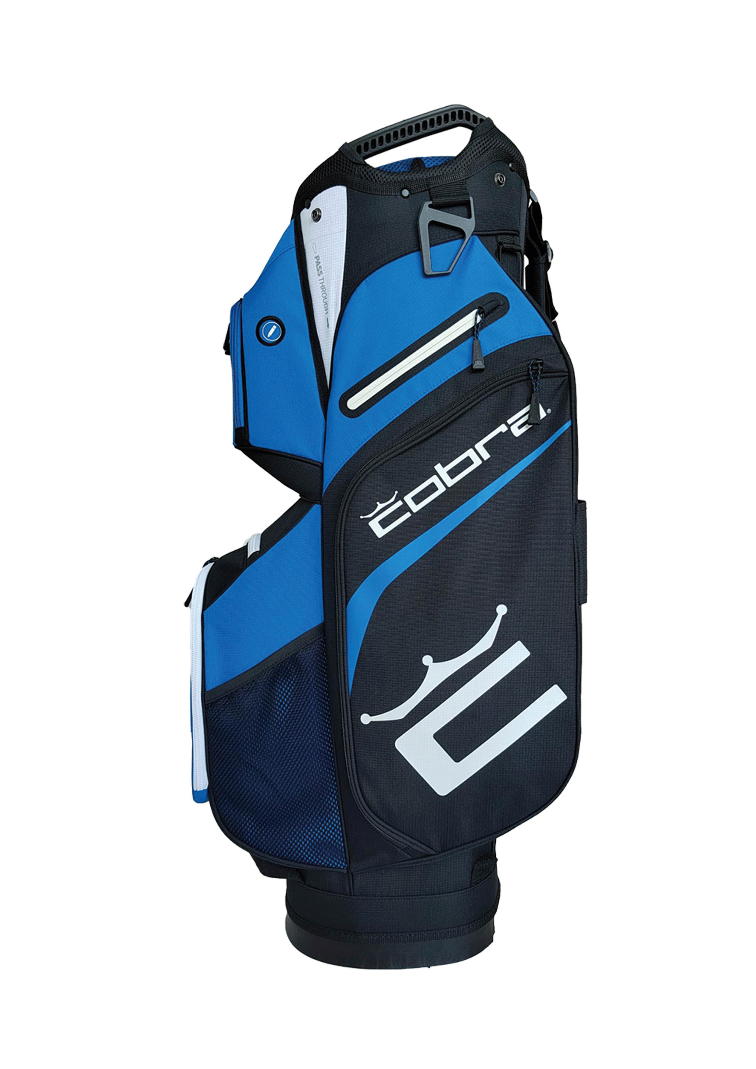 Cobra Signature Golf Cart Bag - Bright White, Puma Black & Electric Blue