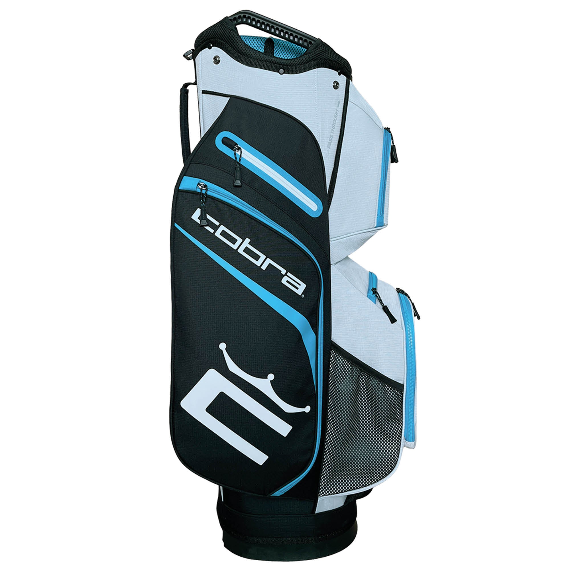 Cobra Signature Golf Cart Bag - Black, White & Vivid Blue