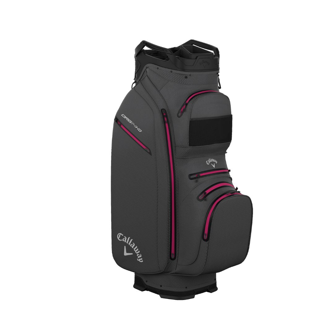 Callaway Org 14 HD Golf Cart Bag - Charcoal & Pink