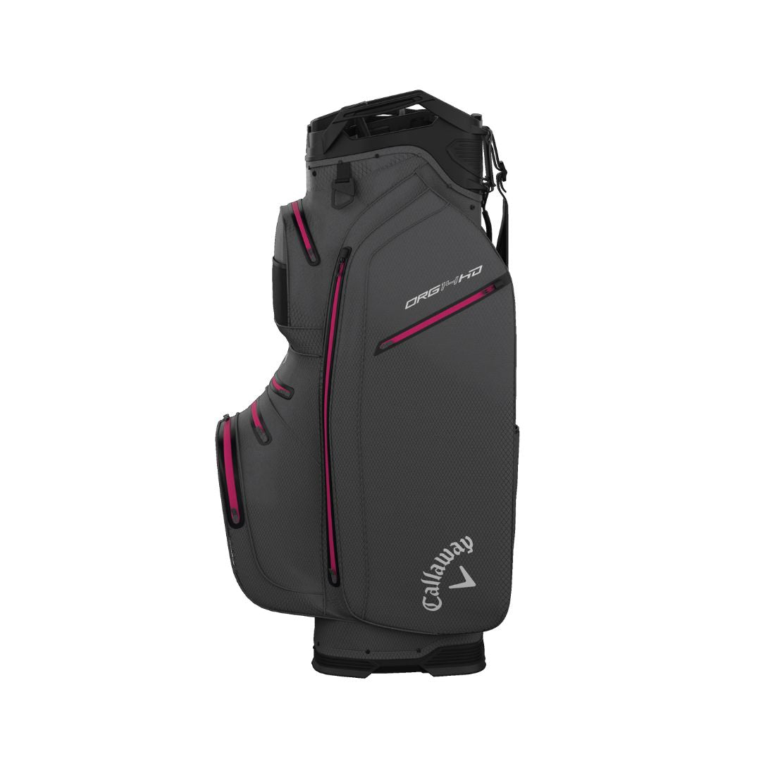 Callaway Org 14 HD Golf Cart Bag - Charcoal & Pink
