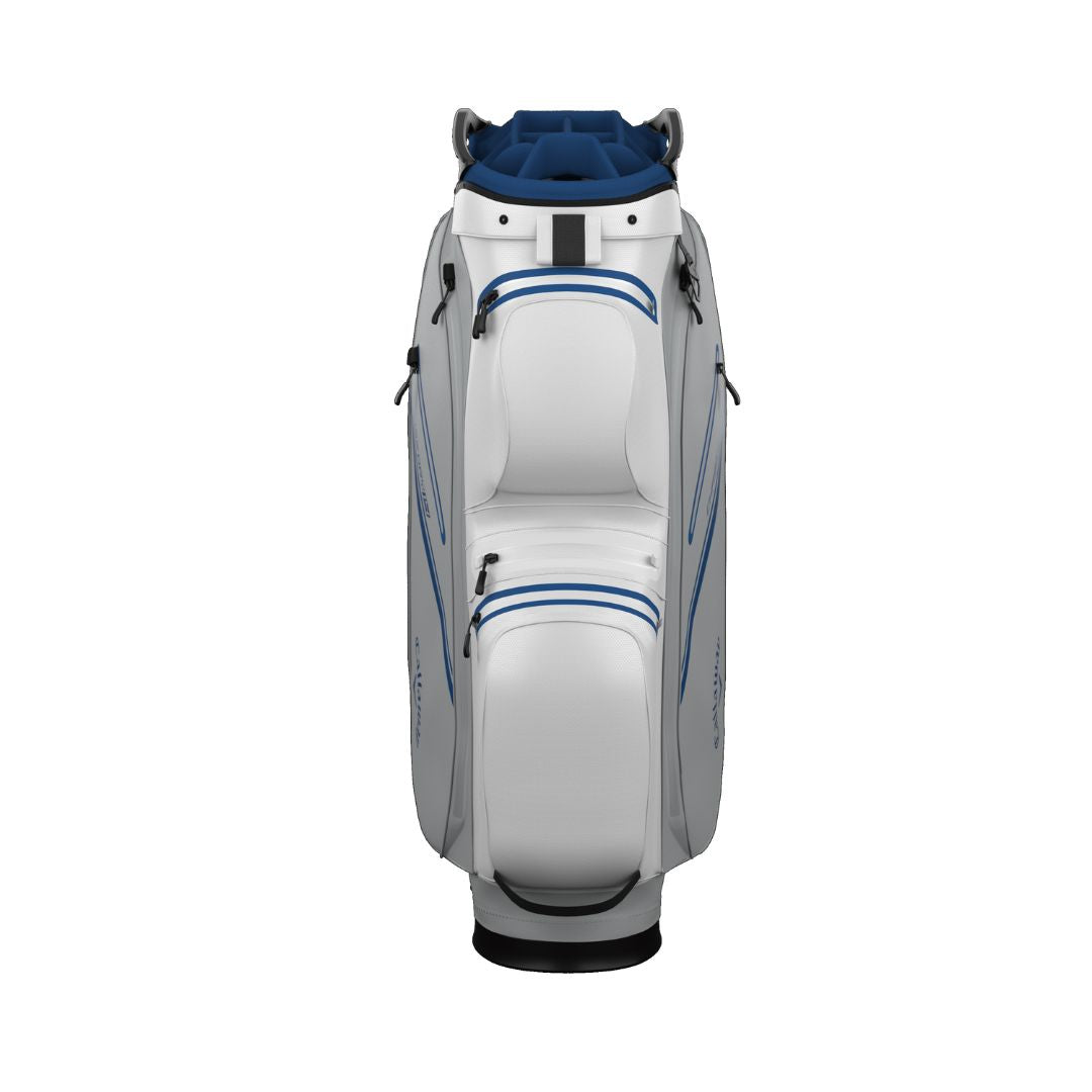 Callaway Chase Dry 14 Golf Cart Bag - White, Silver & Red