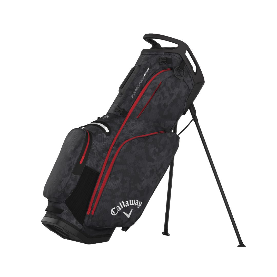 Callaway Fairway 14 HD Golf Stand Bag - Graphite, Desert Camo & Red