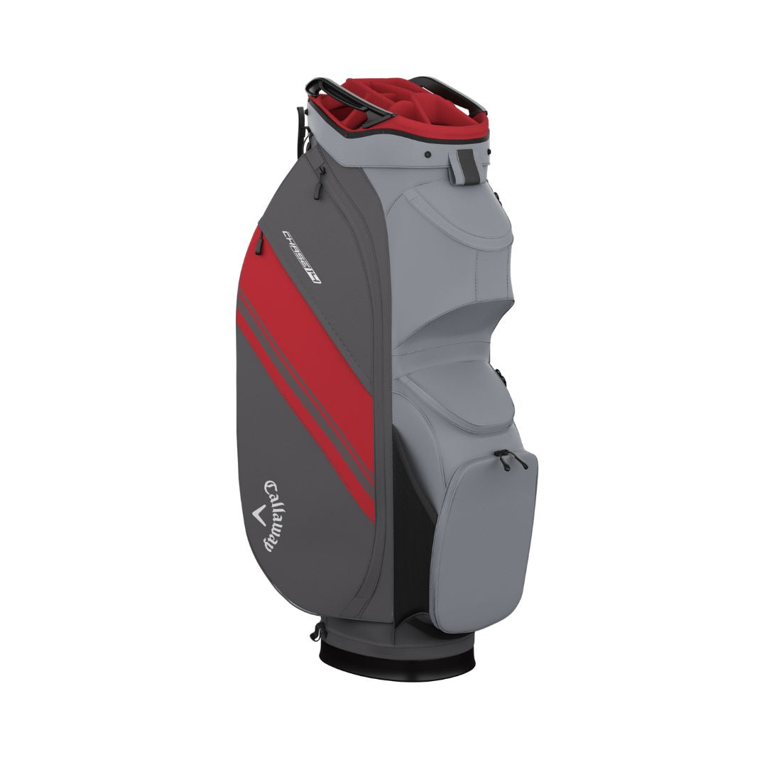 Callaway Chase 14 Golf Cart Bag - Steel, Graphite & Red