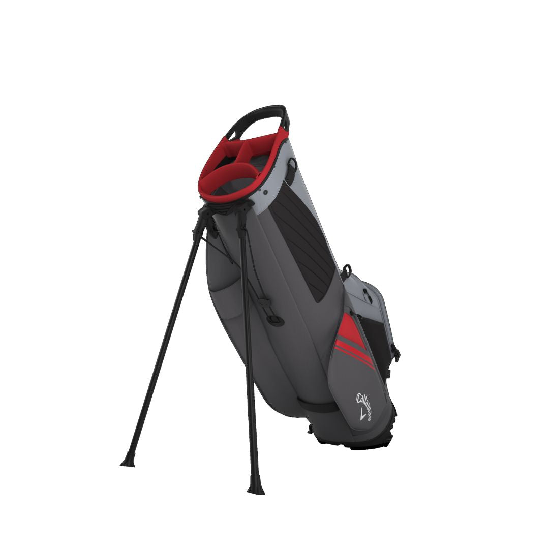 Callaway Chase Golf Stand Bag - Steel, Graphite & Red
