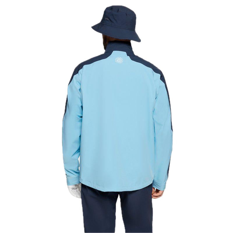 Galvin Green Adam 1/2 Zip PERTEX® Waterproof Jacket - Crystal Blue & Navy