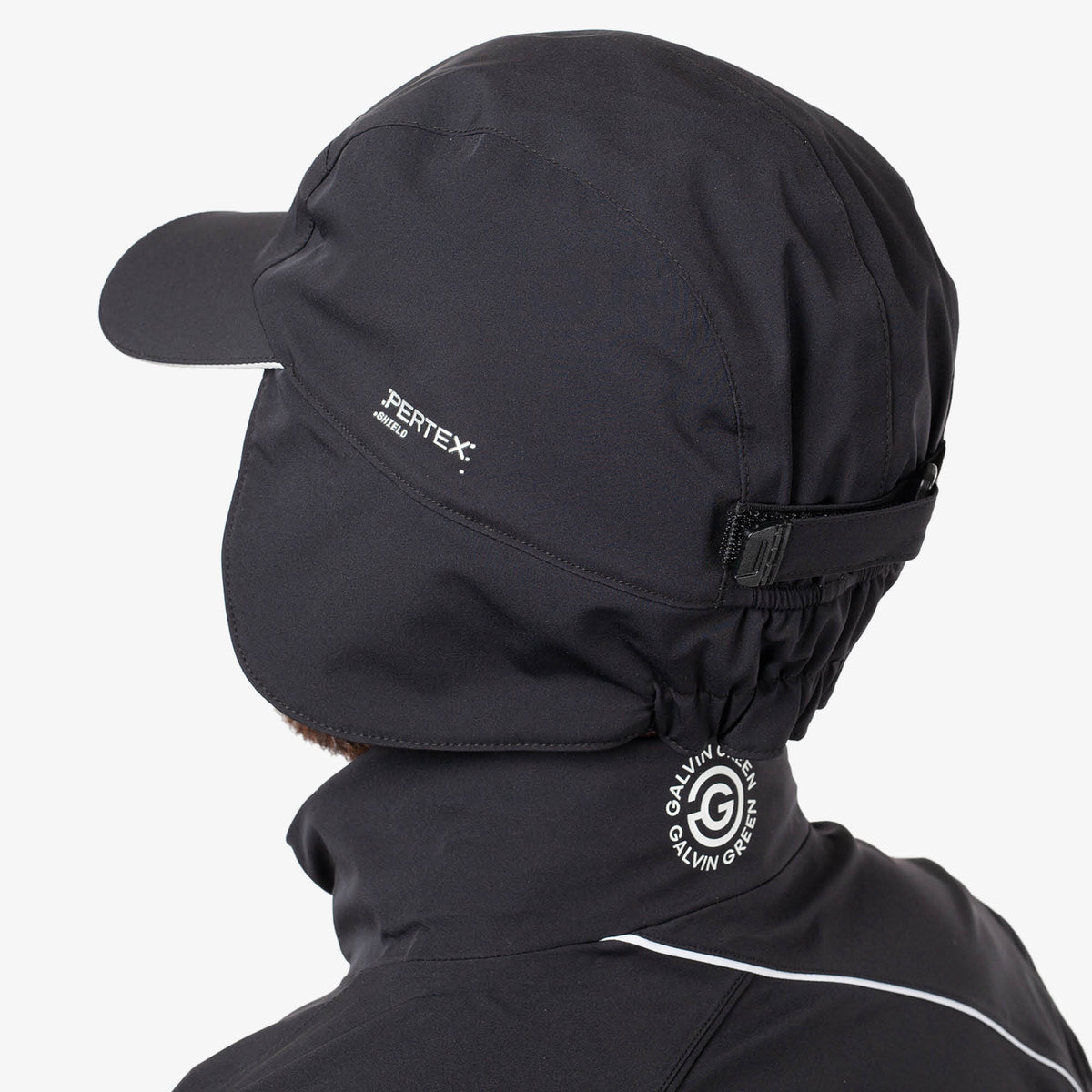 Galvin Green Archer Waterproof Golf Hat - Black