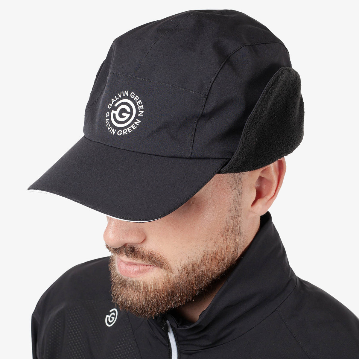 Galvin Green Archer Waterproof Golf Hat - Black
