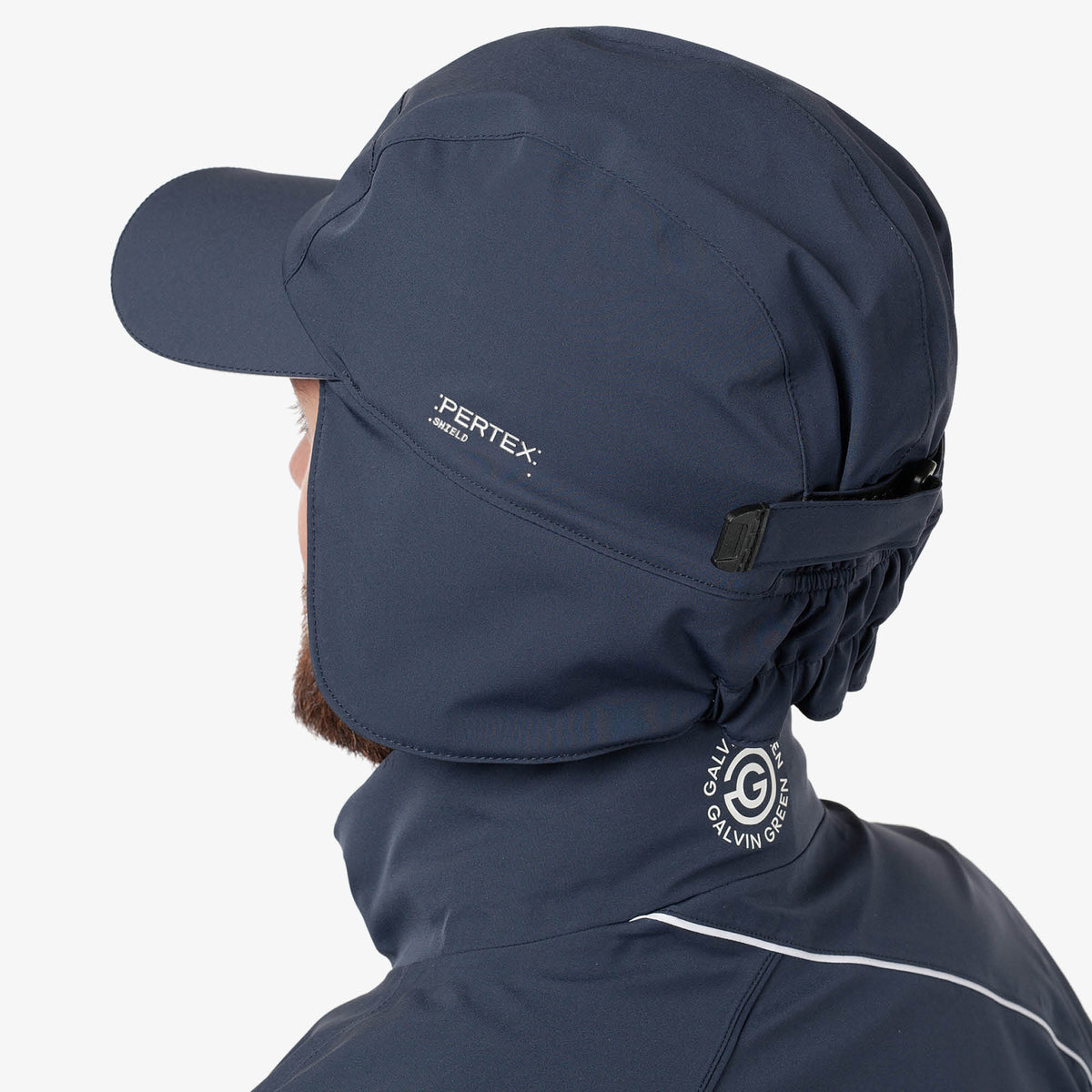 Galvin Green Archer Waterproof Golf Hat - Navy