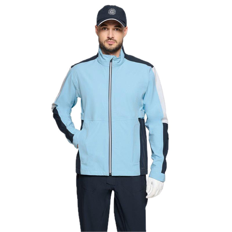 Galvin Green Arlo PerTex Waterproof Jacket - Crystal Blue & Navy