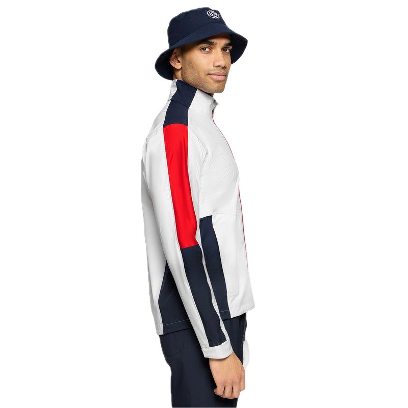Galvin Green Arlo PerTex Waterproof Jacket - White & Red