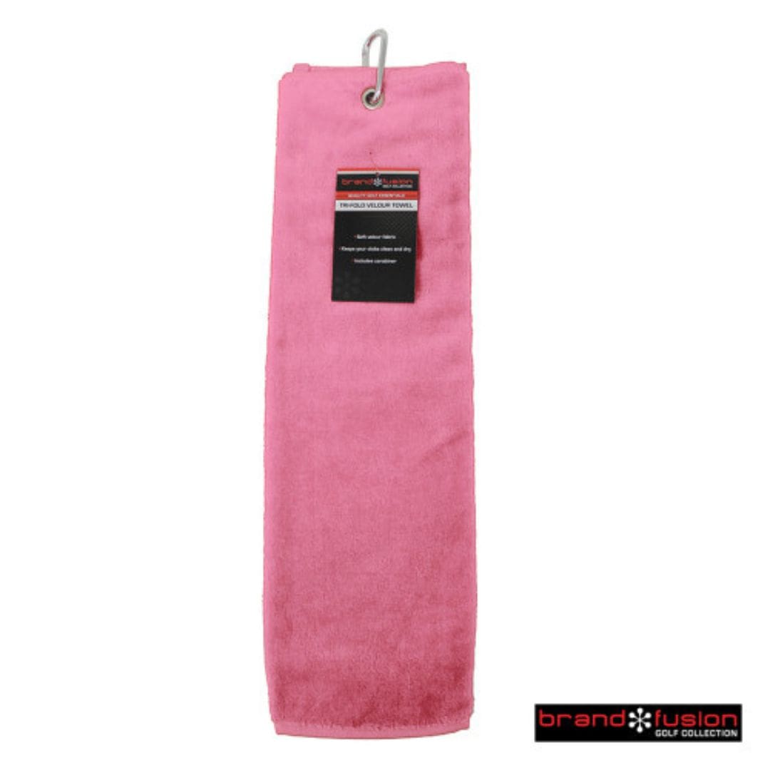 Brand Fusion Tri-Fold Velour Golf Towel