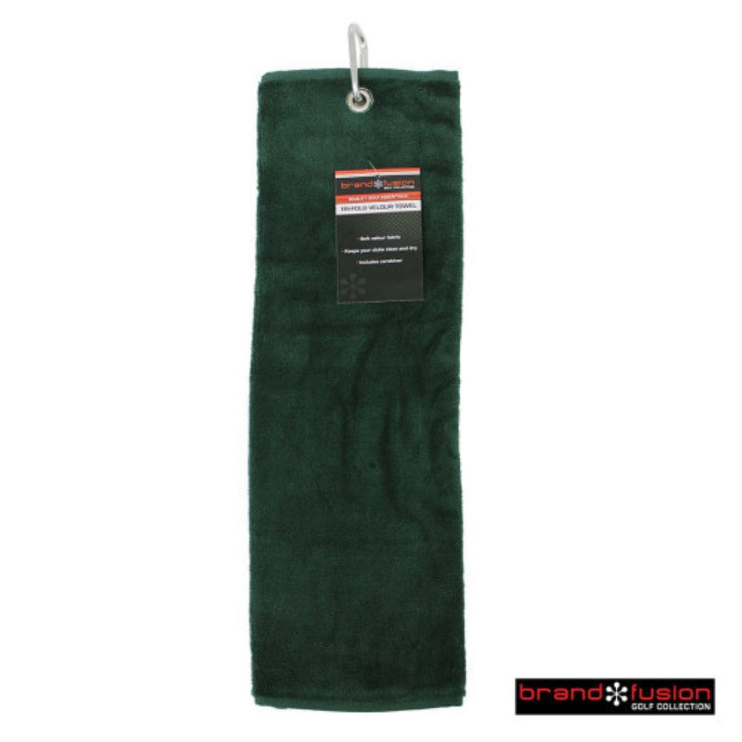 Brand Fusion Tri-Fold Velour Golf Towel