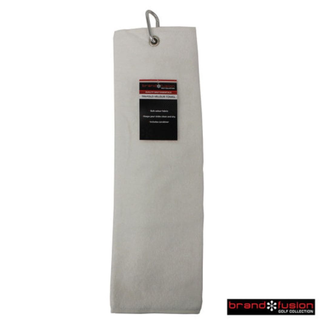 Brand Fusion Tri-Fold Velour Golf Towel
