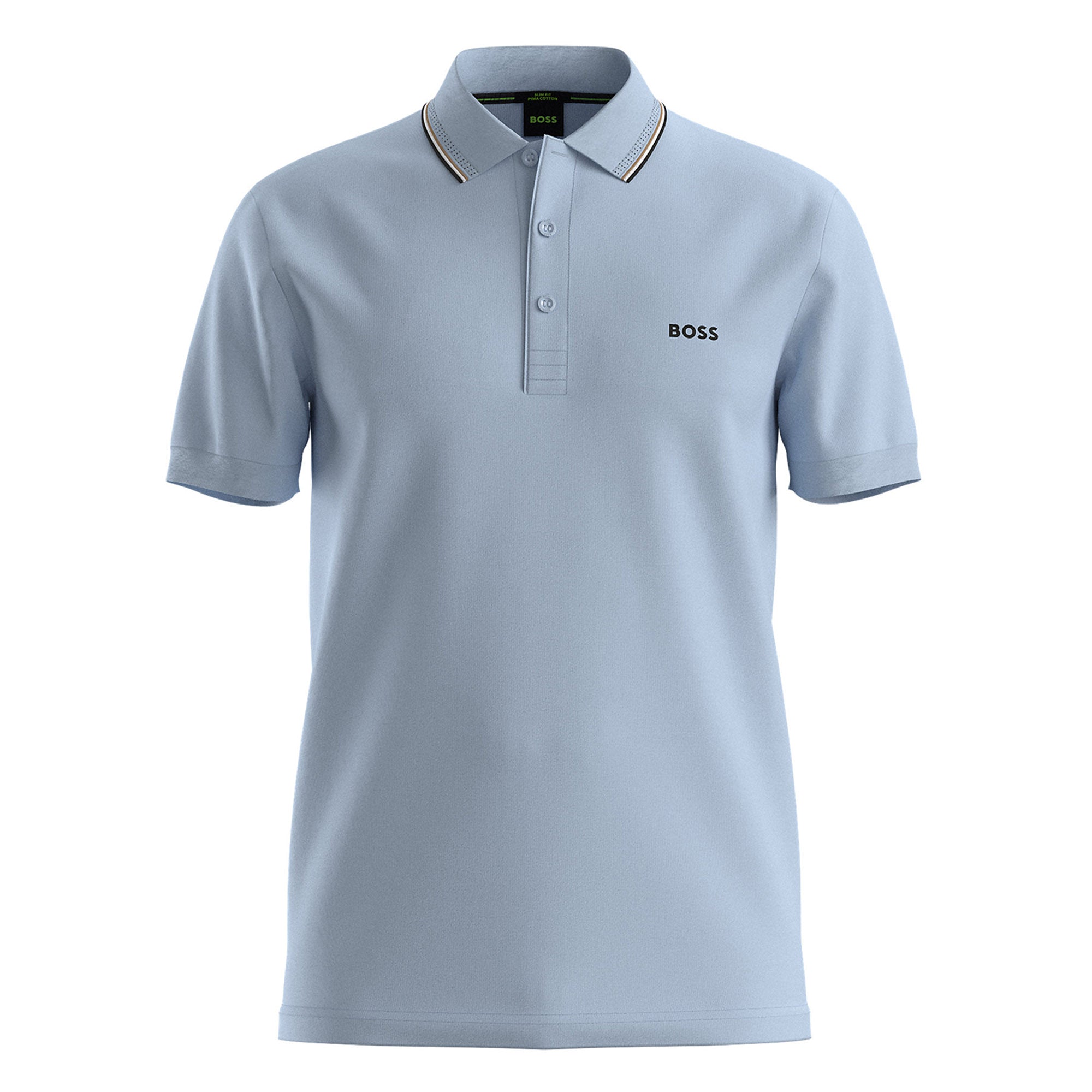 BOSS GOC Birdie Paule Golf Polo Shirt - Open Blue
