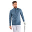 Galvin Green Dion Half-Zip Midlayer (Blue Melange)
