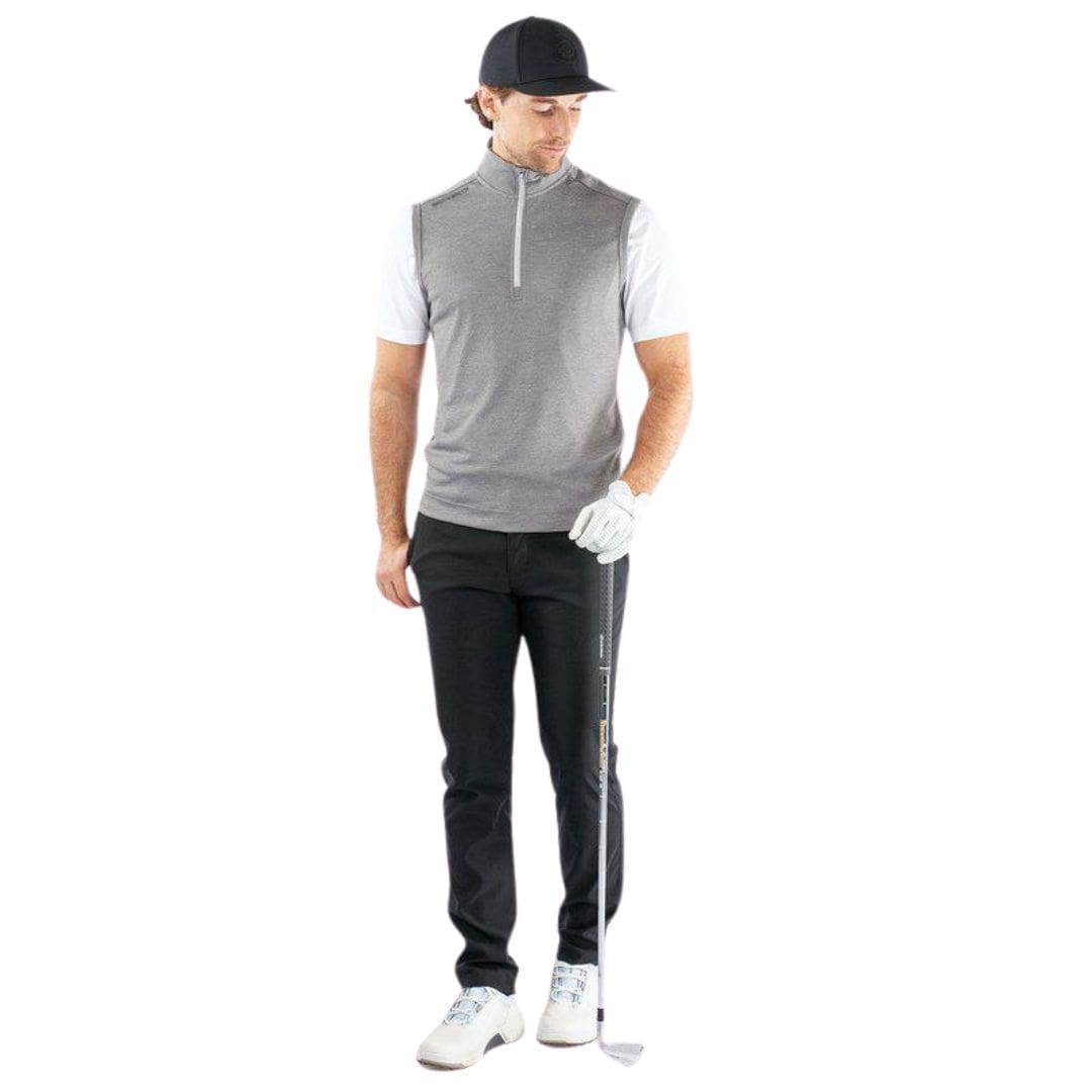 Galvin Green Del Half-Zip Gilet (Grey Melange)