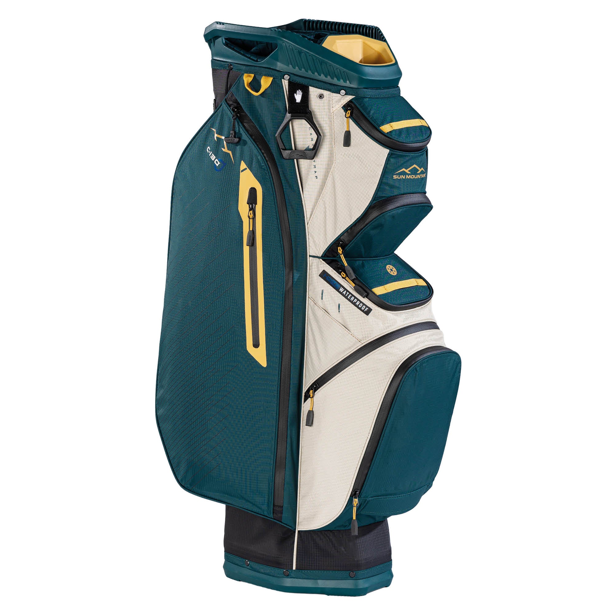 Sun Mountain C130 H2NO 14-Way Golf Cart Bag - Black, Pond & Sand