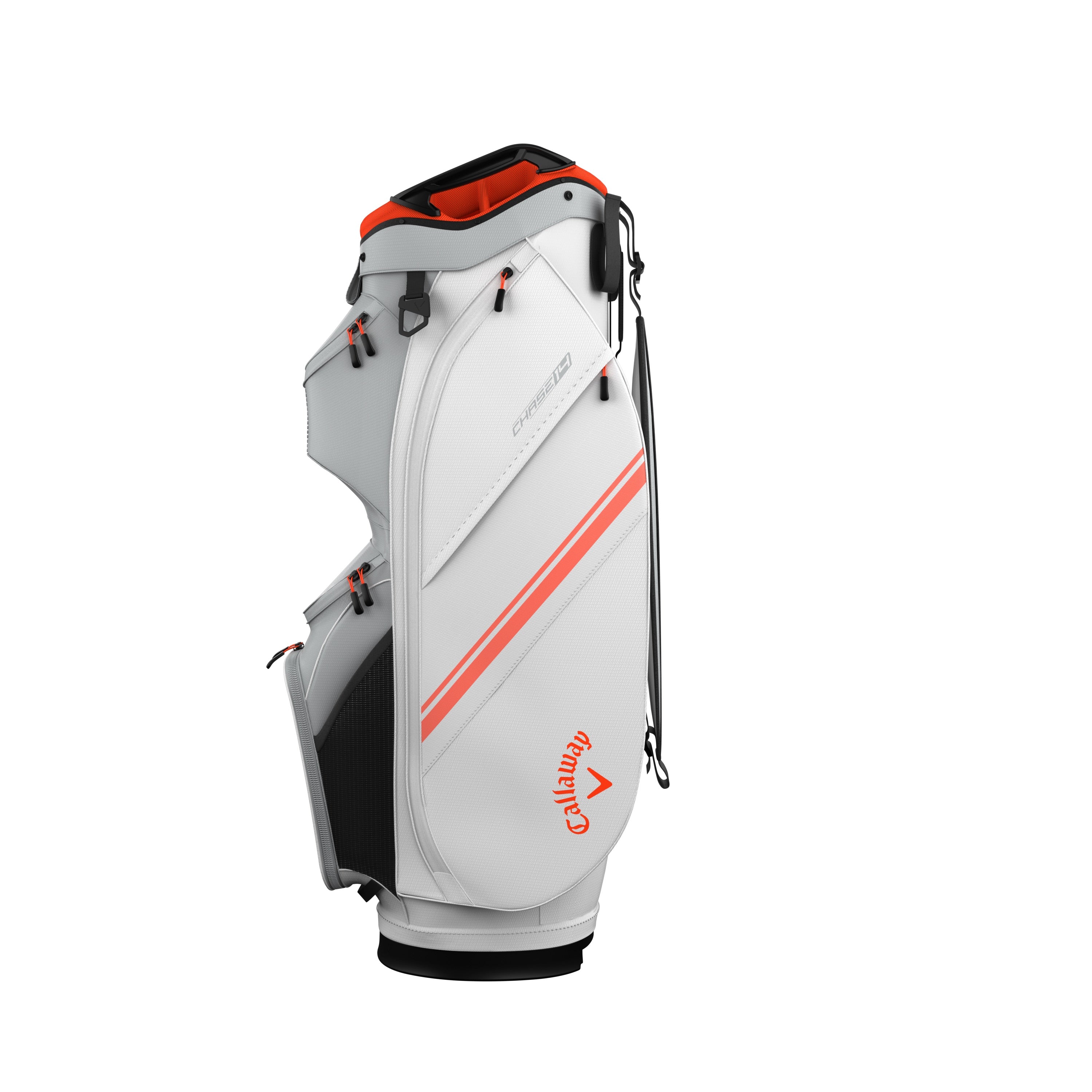 Callaway Chase 14 Golf Cart Bag - White, Silver & Orange
