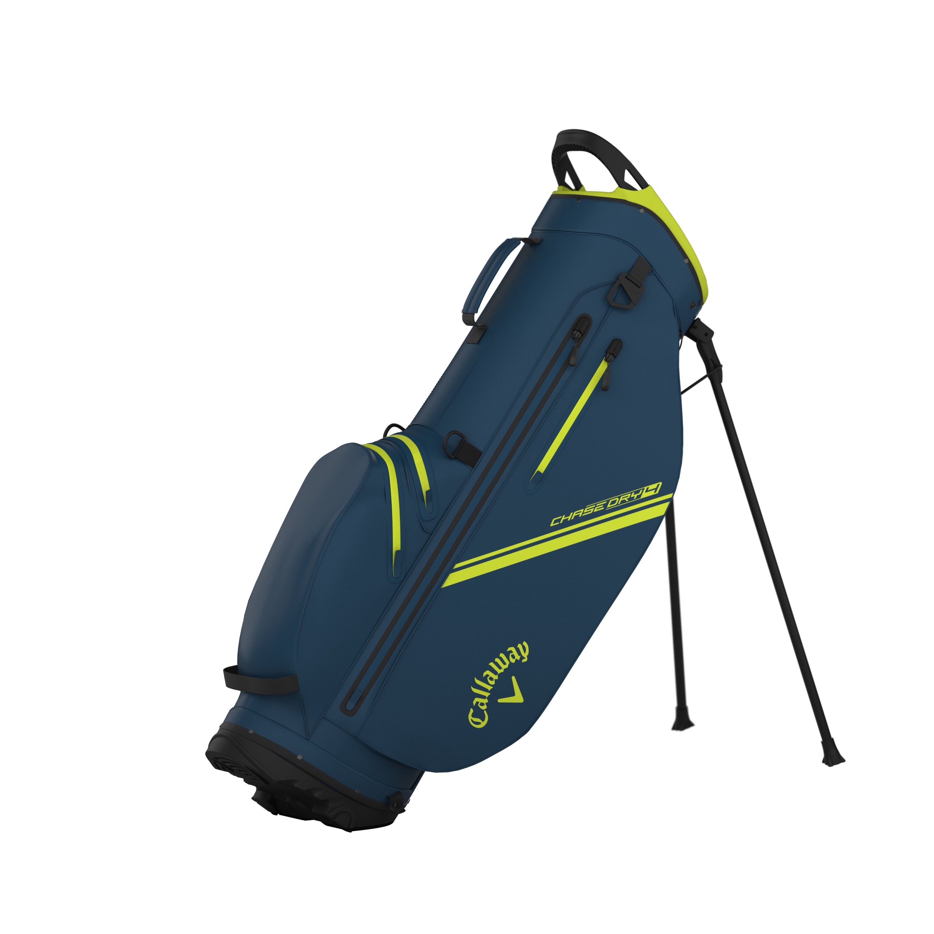Callaway Chase Dry Golf Stand Bag - Navy & Fluorescent Yellow