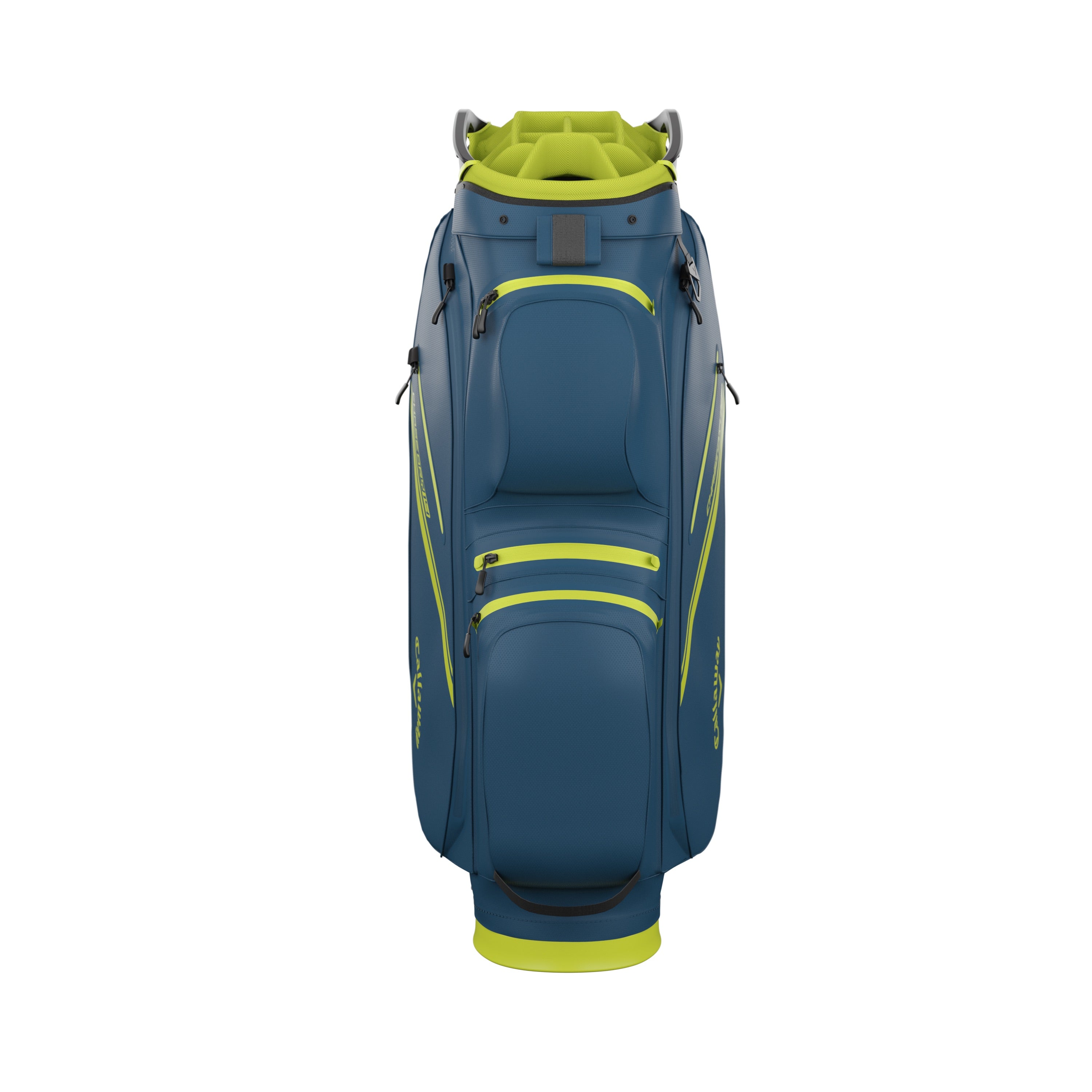 Callaway Chase 14 Dry Golf Cart Bag - Navy & Fluorescent Yellow
