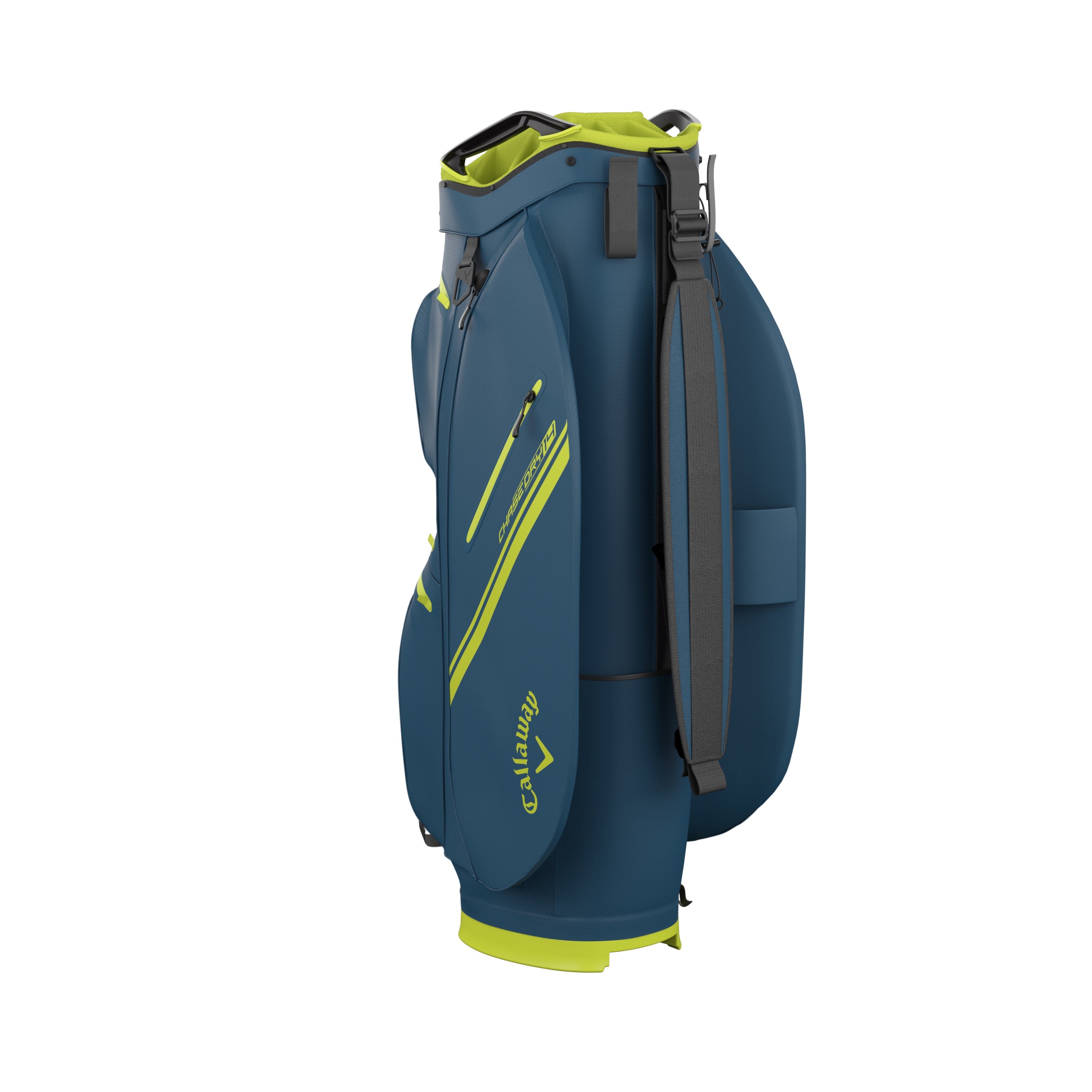 Callaway Chase 14 Dry Golf Cart Bag - Navy & Fluorescent Yellow