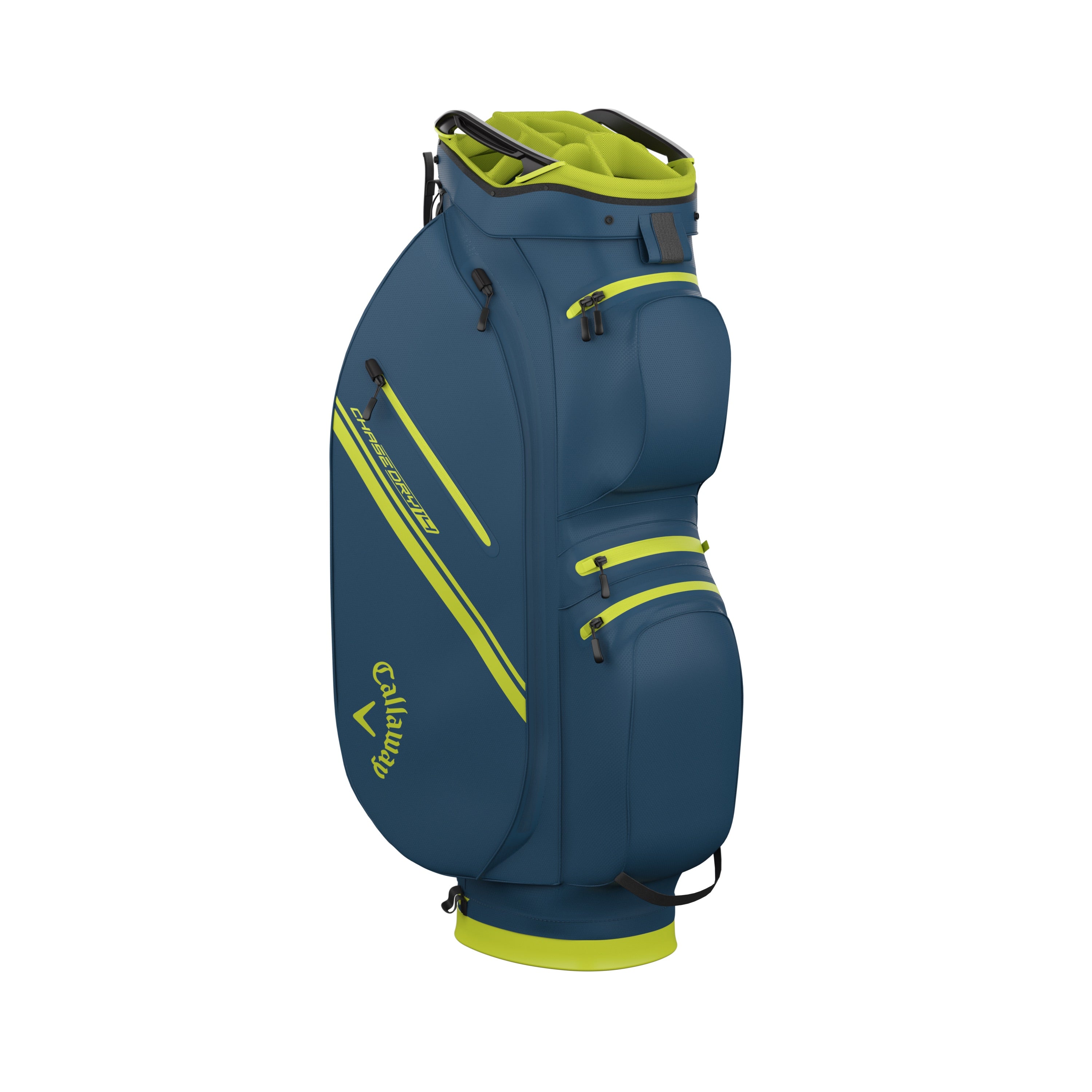 Callaway Chase 14 Dry Golf Cart Bag - Navy & Fluorescent Yellow