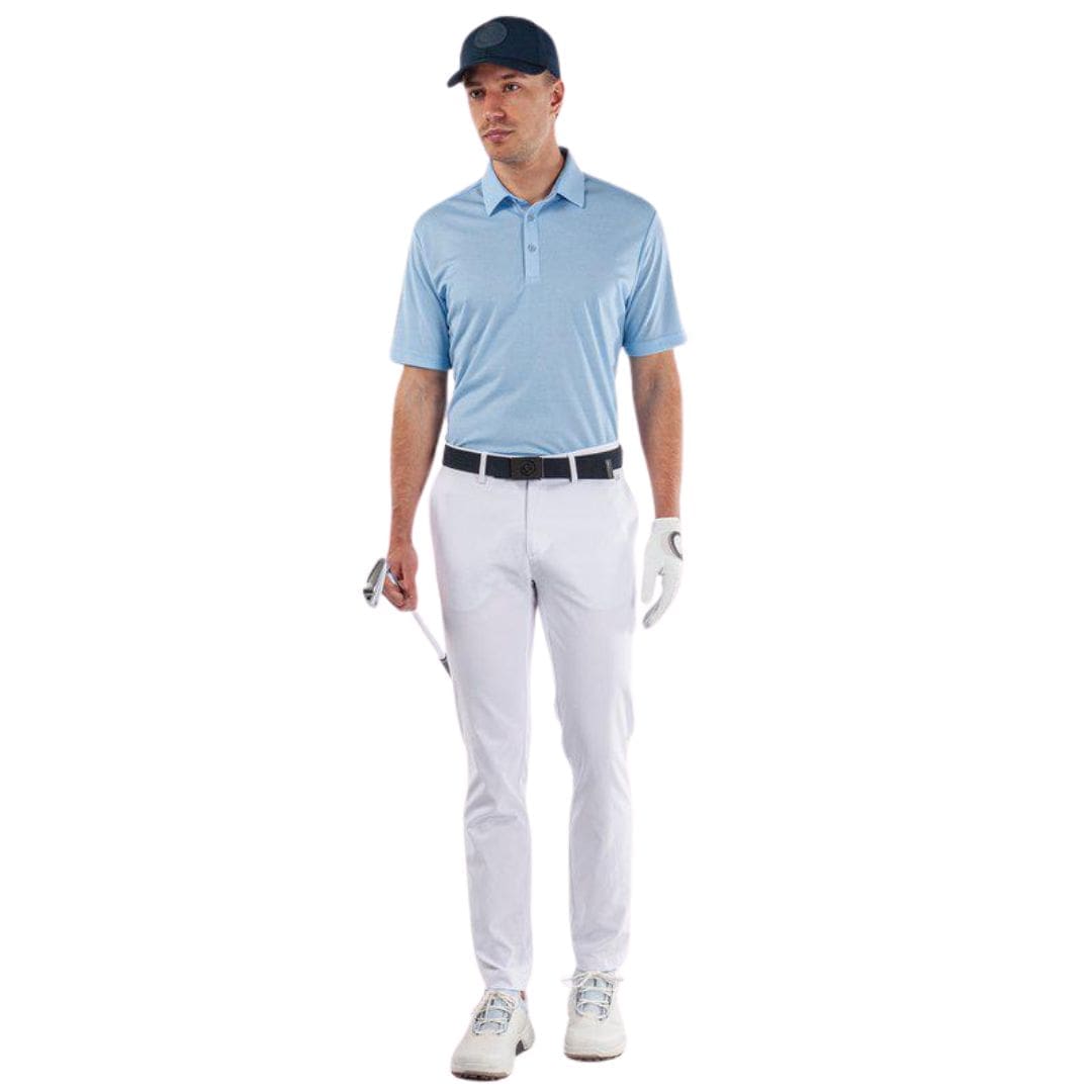 Galvin Green Marv Golf Polo Shirt (Light Blue Melange)