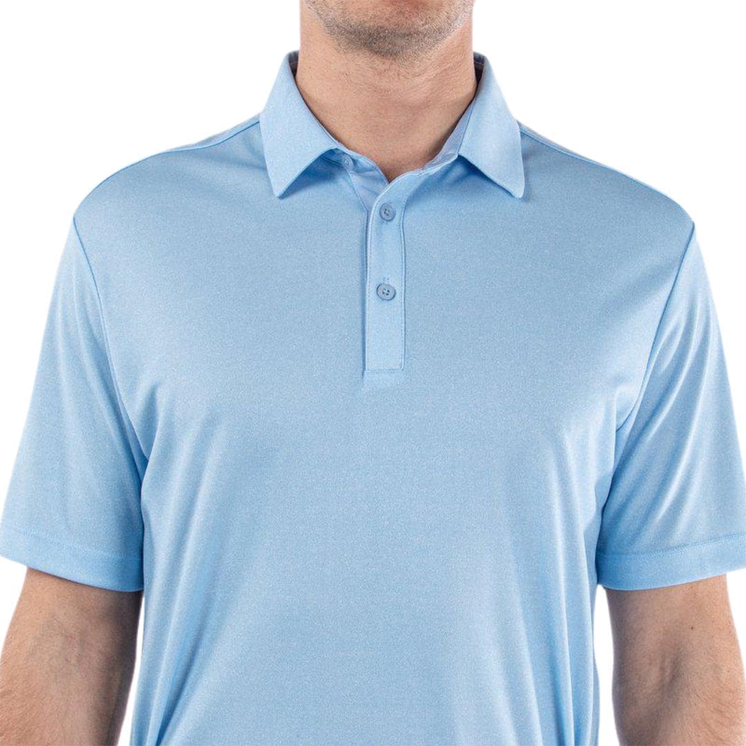 Galvin Green Marv Golf Polo Shirt (Light Blue Melange)