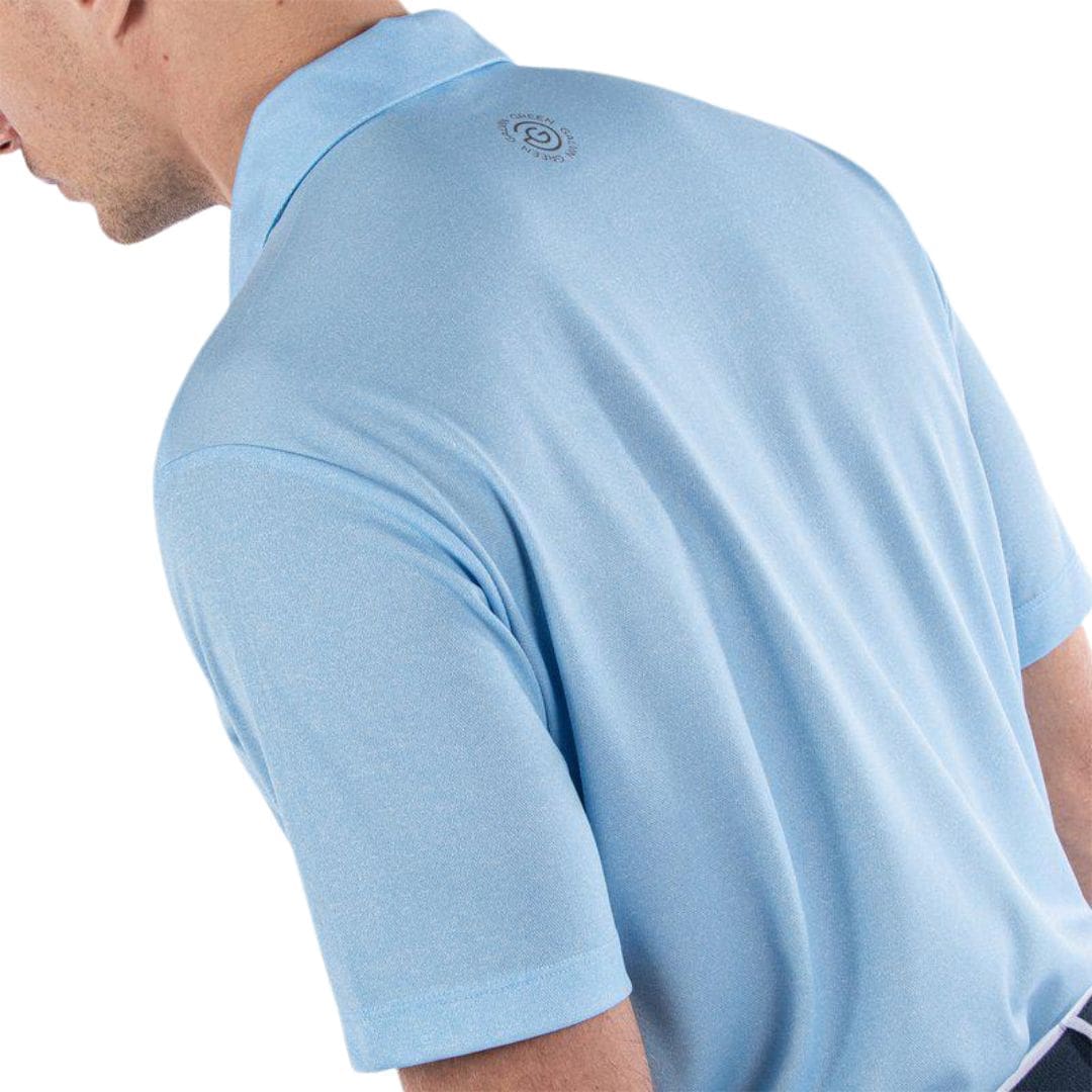 Galvin Green Marv Golf Polo Shirt (Light Blue Melange)