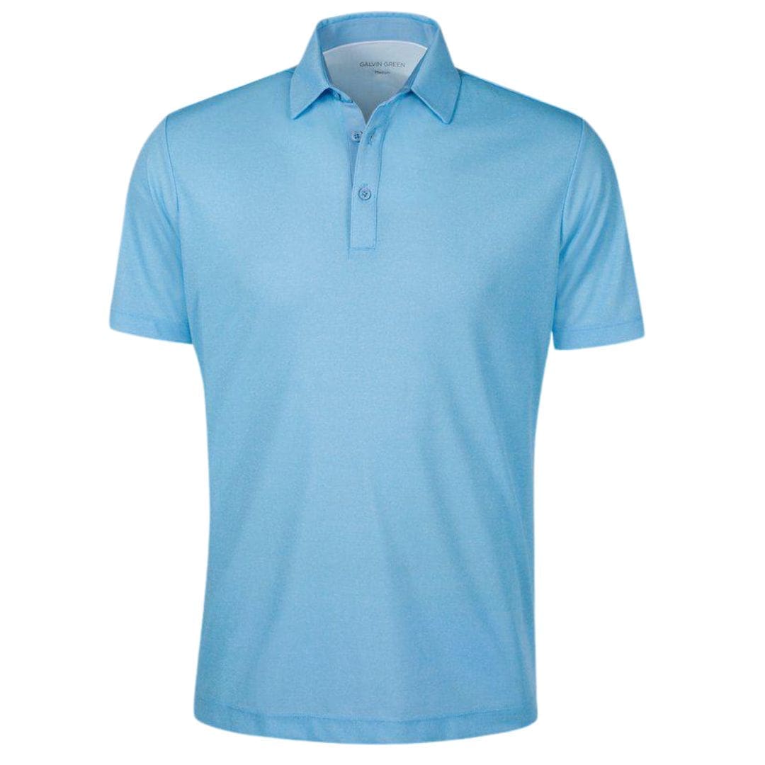 Galvin Green Marv Golf Polo Shirt (Light Blue Melange)
