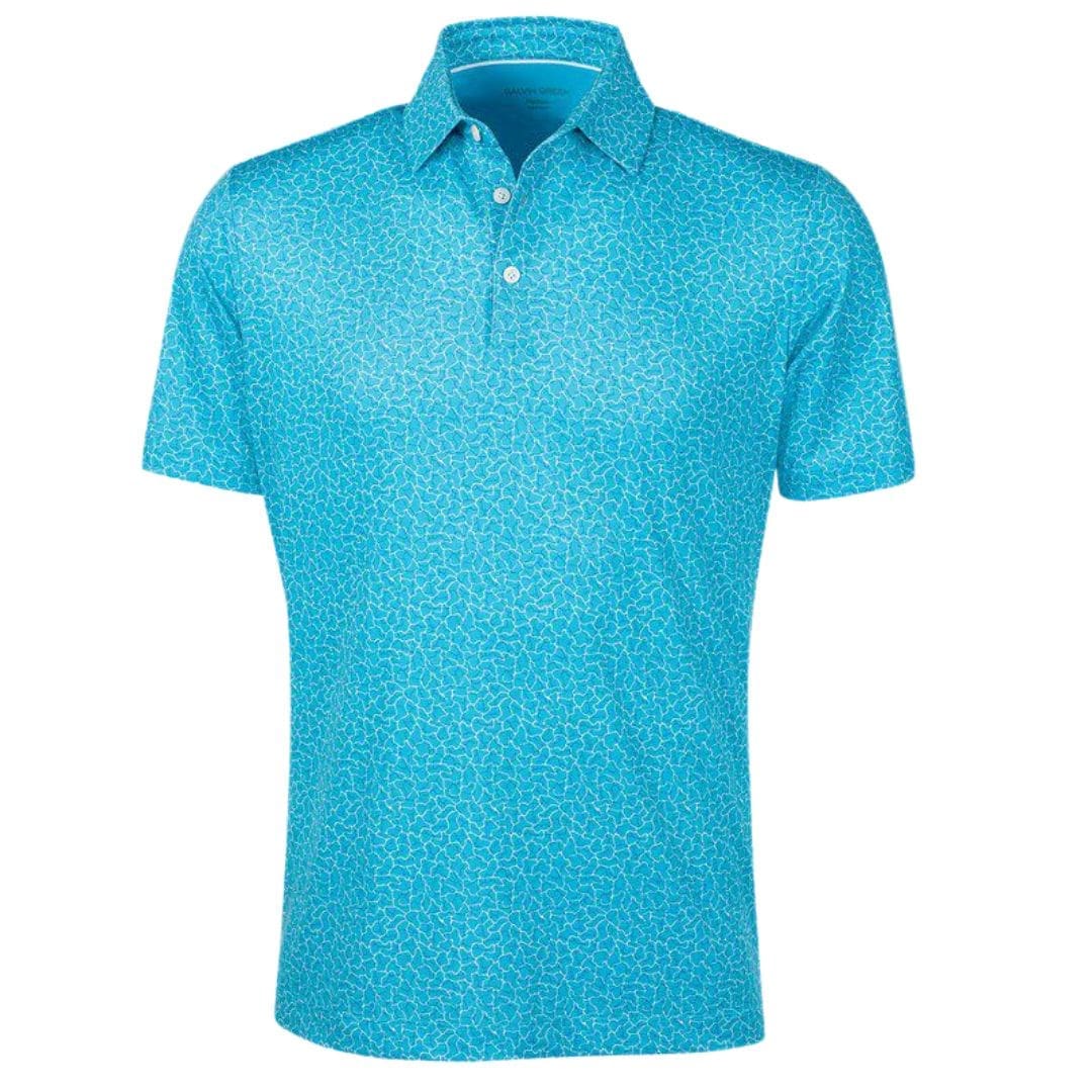 Galvin Green Mani Golf Polo Shirt (Aqua)