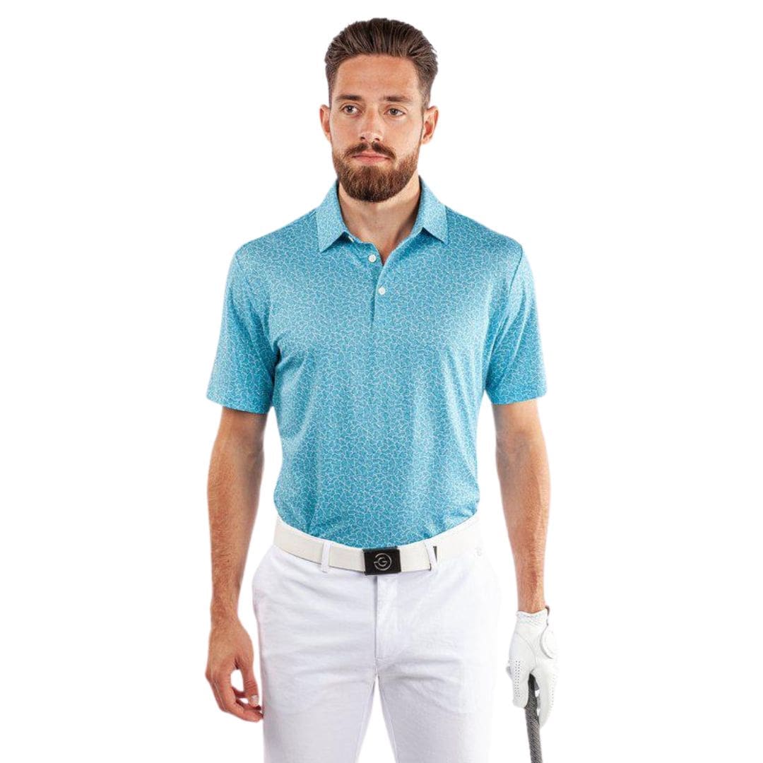 Galvin Green Mani Golf Polo Shirt (Aqua)