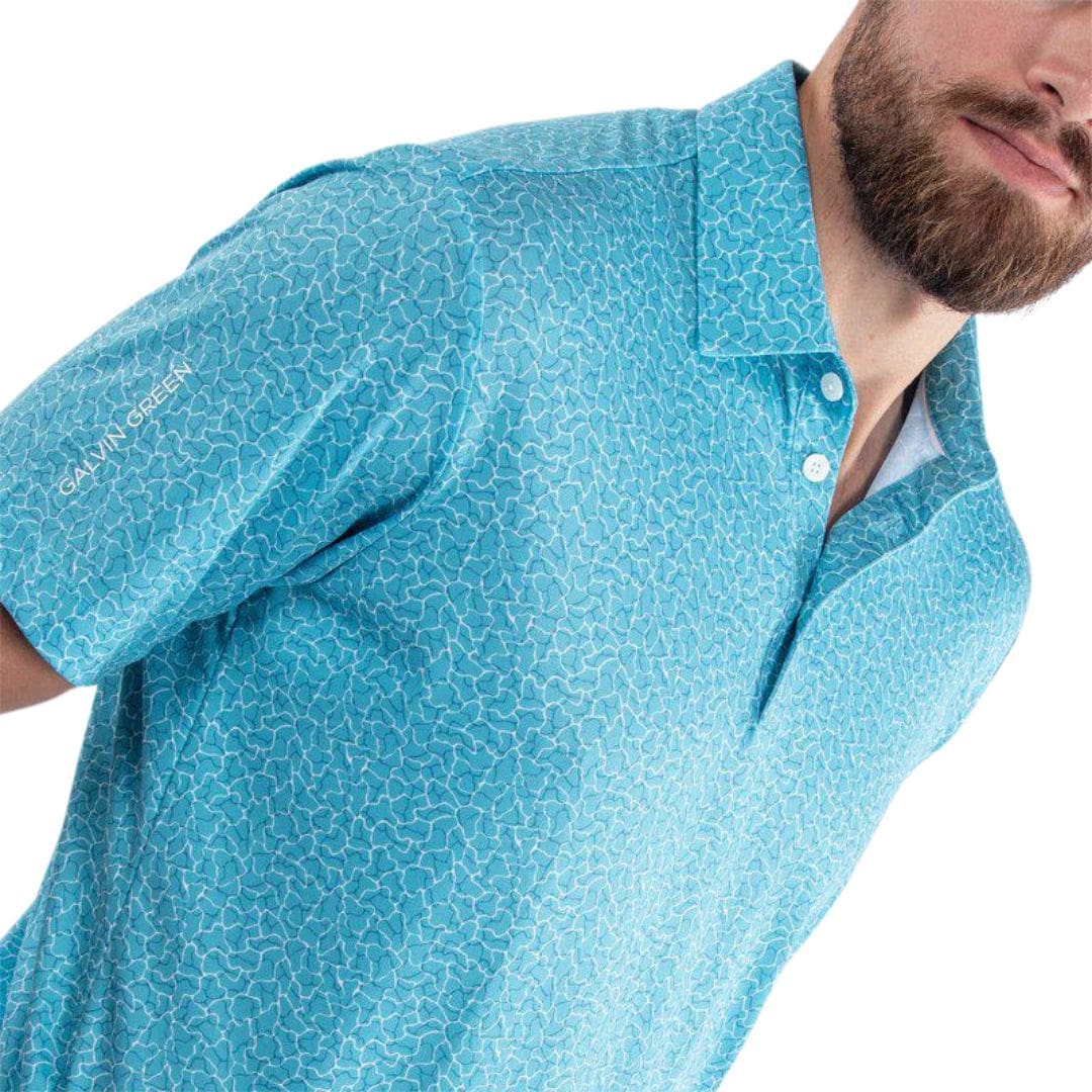 Galvin Green Mani Golf Polo Shirt (Aqua)
