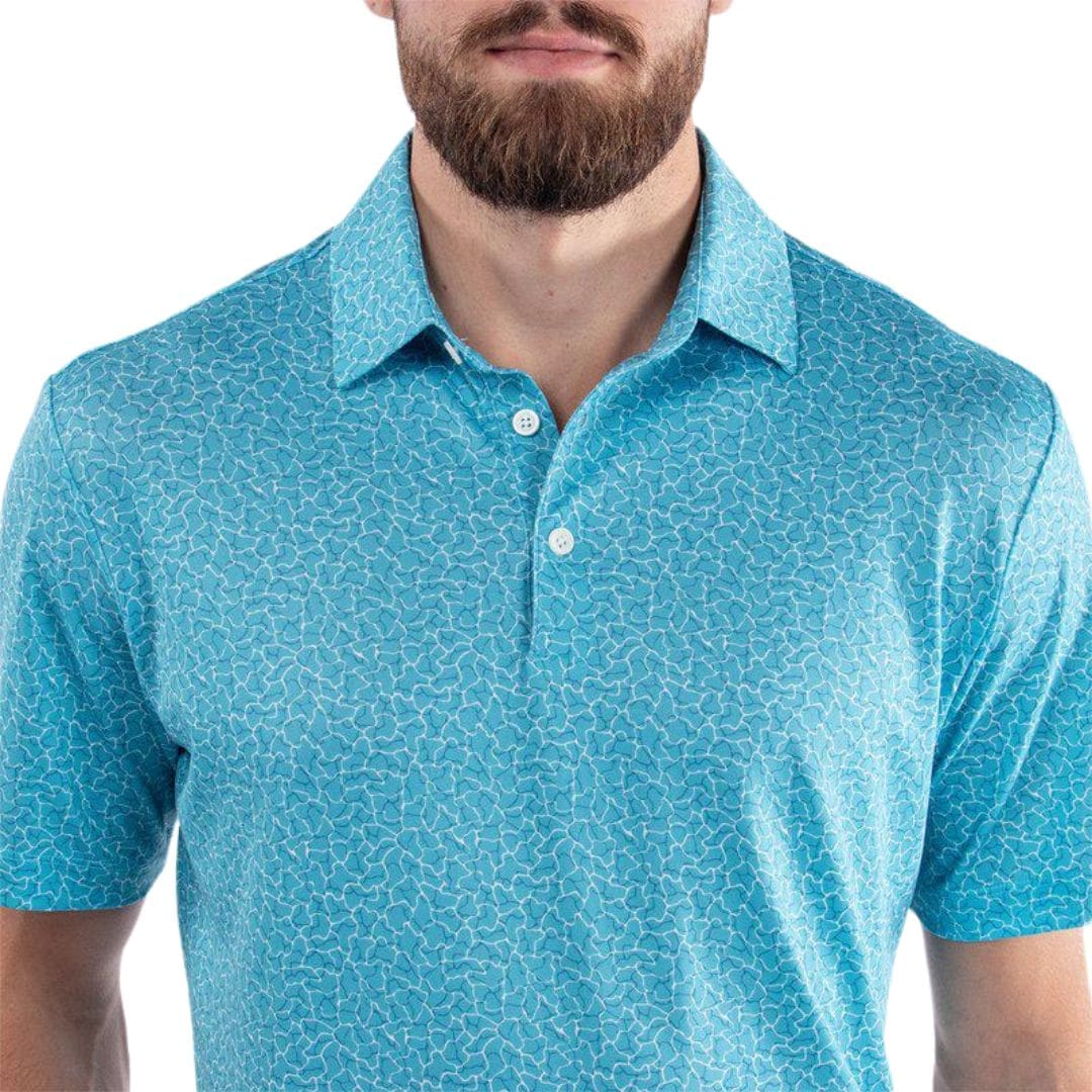Galvin Green Mani Golf Polo Shirt (Aqua)