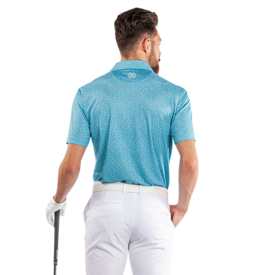 Galvin Green Mani Golf Polo Shirt (Aqua)