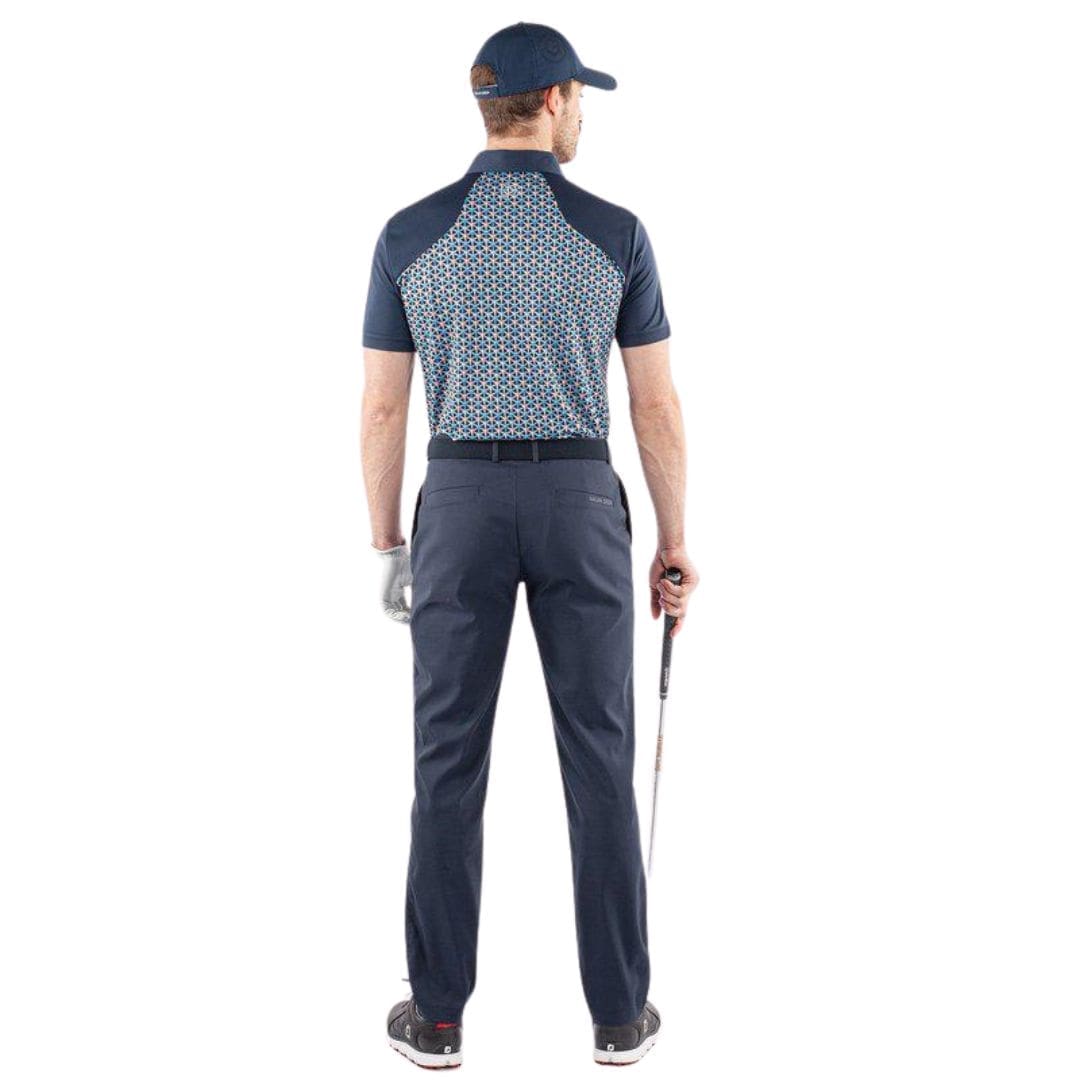 Galvin Green Mio Golf Polo Shirt (Aqua & Navy)