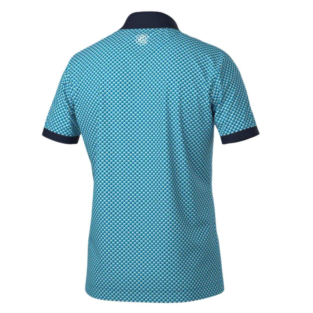 Galvin Green Mate Golf Polo Shirt (Aqua & Navy)