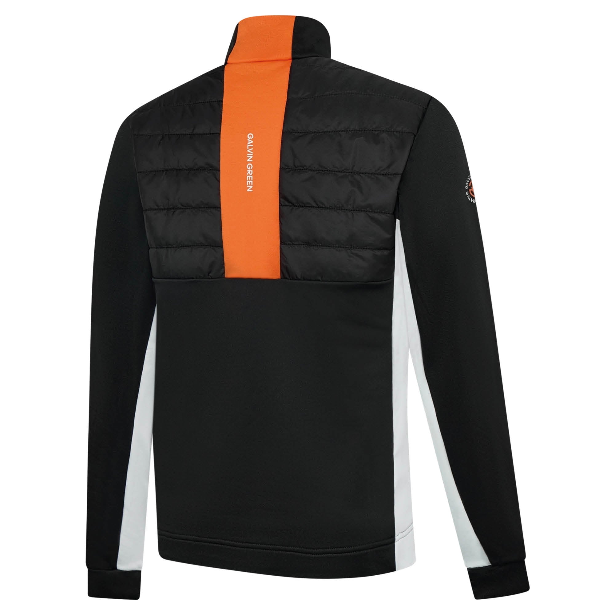 Galvin Green Dalton Insulated Golf Pullover - Black/White/Orange