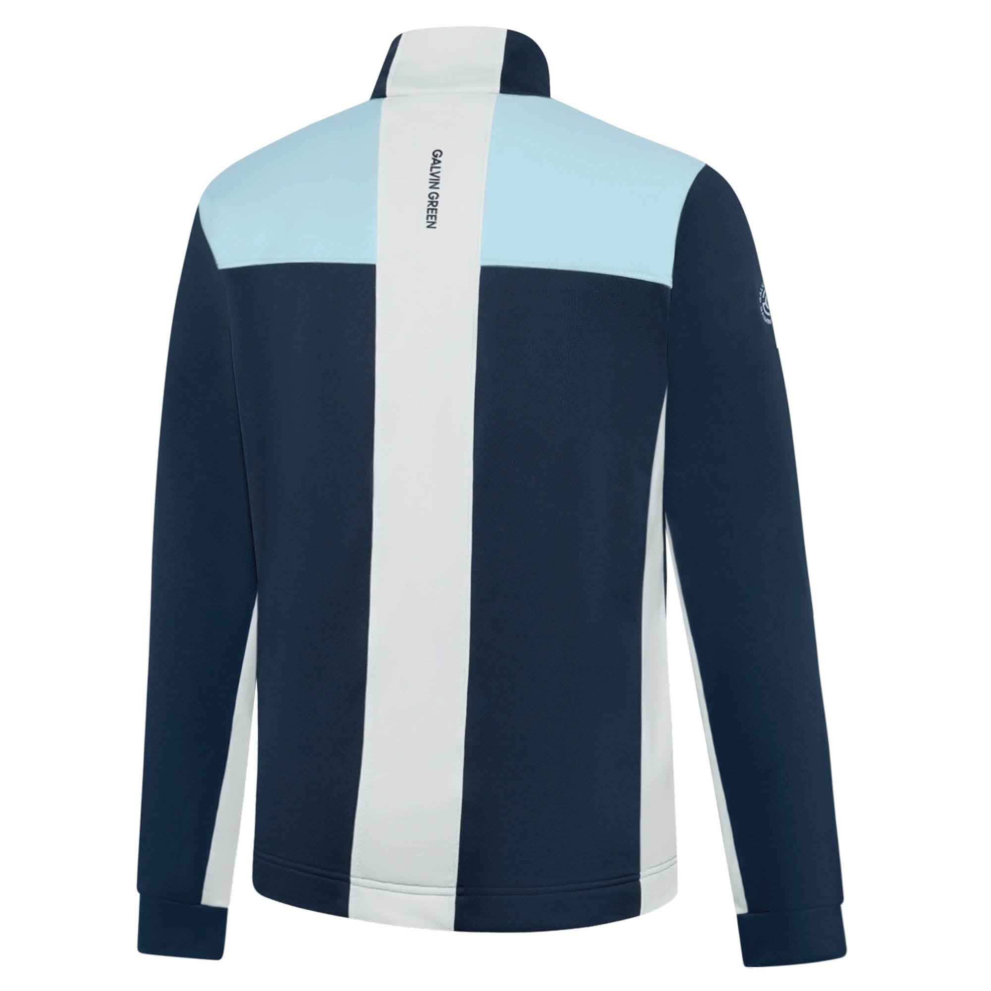 Galvin Green Dean Half-Zip Golf Pullover -  Crystal Blue & Navy