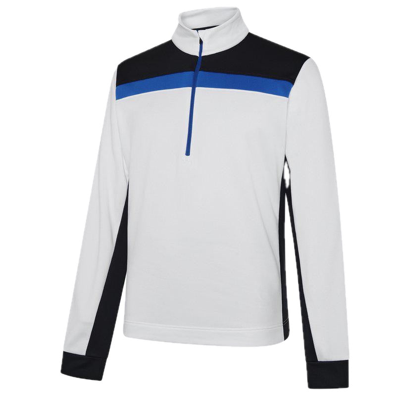 Galvin Green Dean Half-Zip Golf Pullover - Black, White & Royal Blue