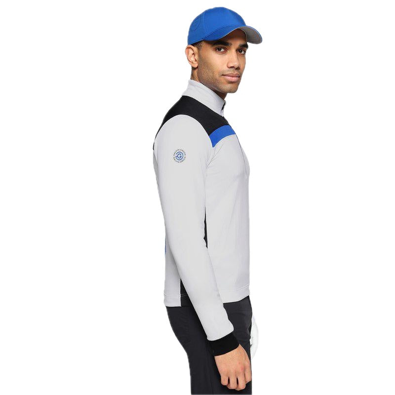 Galvin Green Dean Half-Zip Golf Pullover - Black, White & Royal Blue
