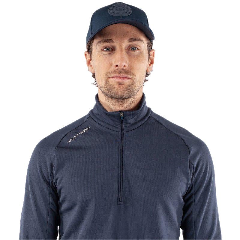 Galvin Green Drake  Half-Zip Golf Pullover - Navy