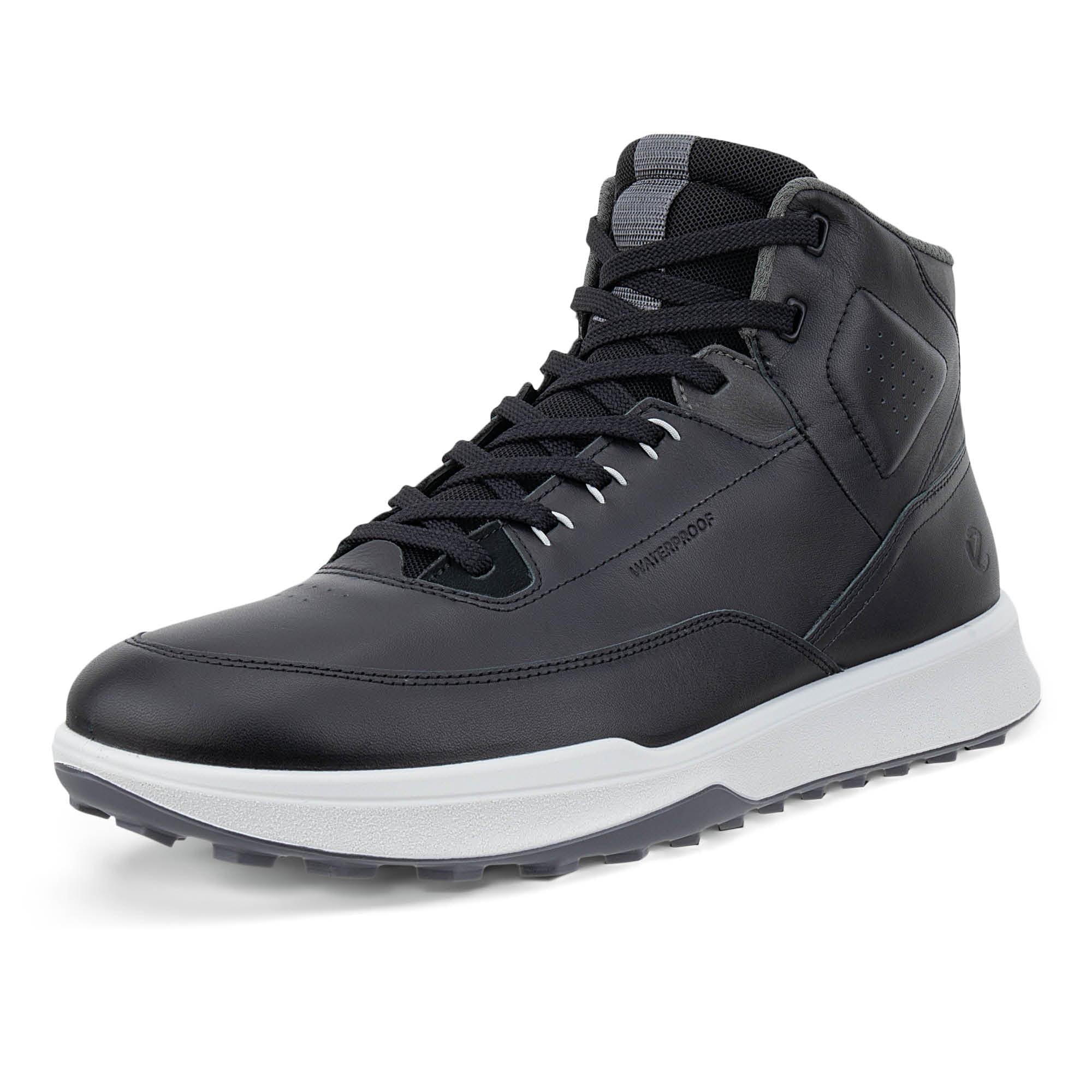 Ecco Golf Street Vibe Hi-Top Golf Shoes - Black & Magnet