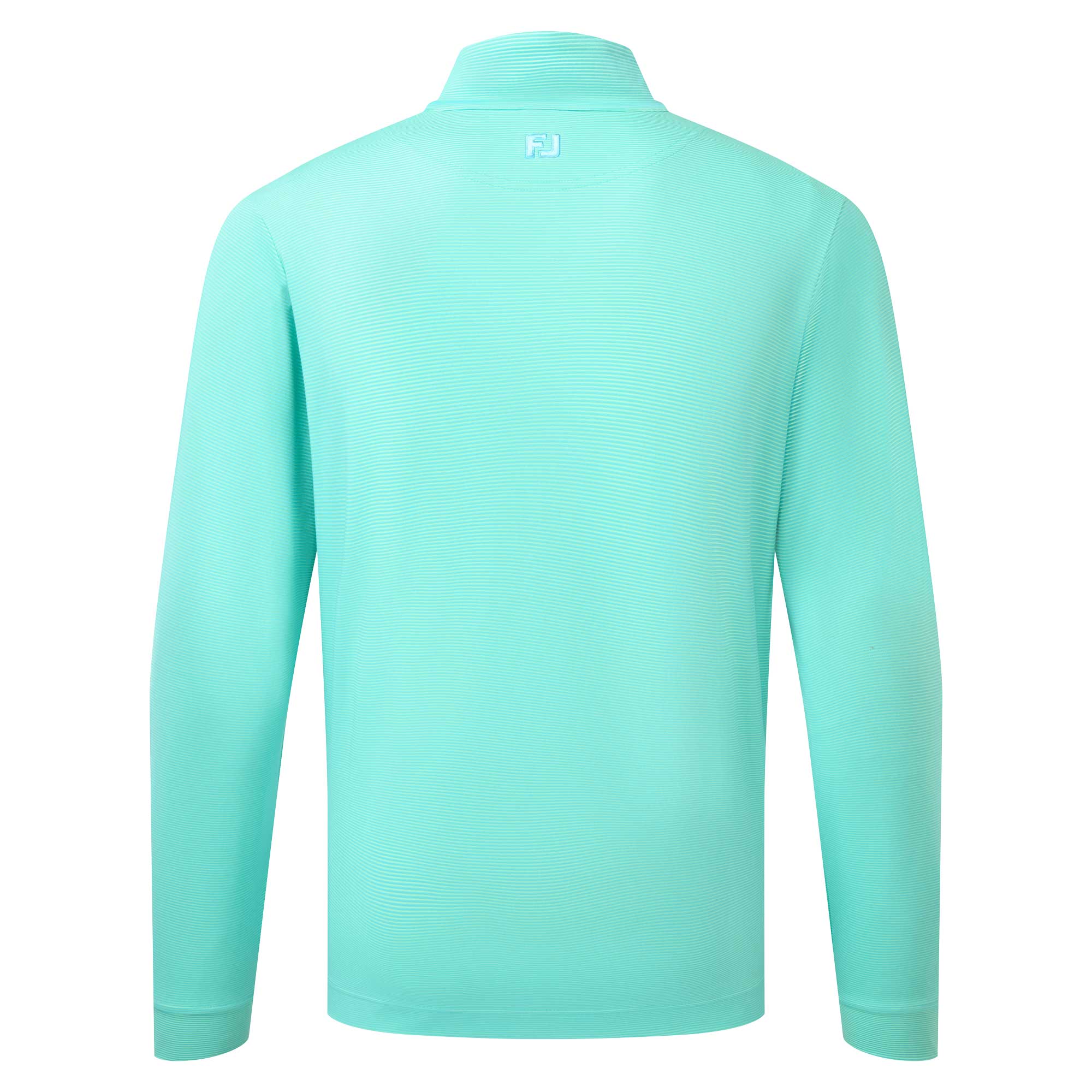 FootJoy Ottoman Stripe Chill-Out Quarter-Zip Pullover - Blue Reef