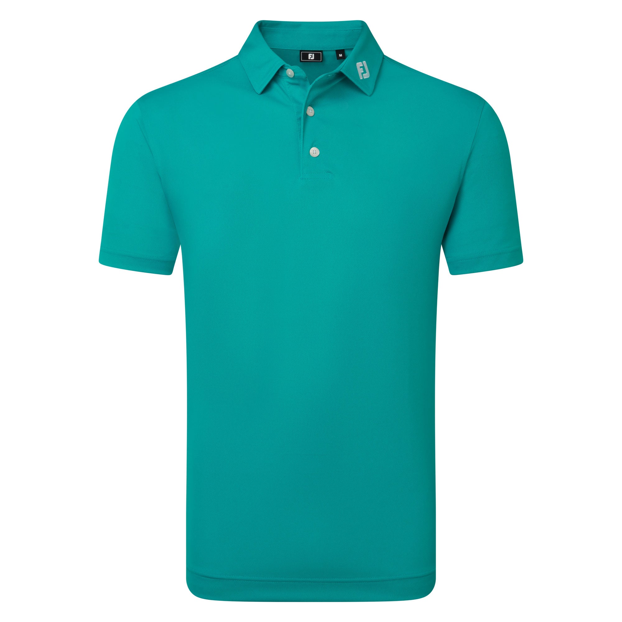 FootJoy Stretch Pique Solid Golf Polo Shirt - Tile Blue